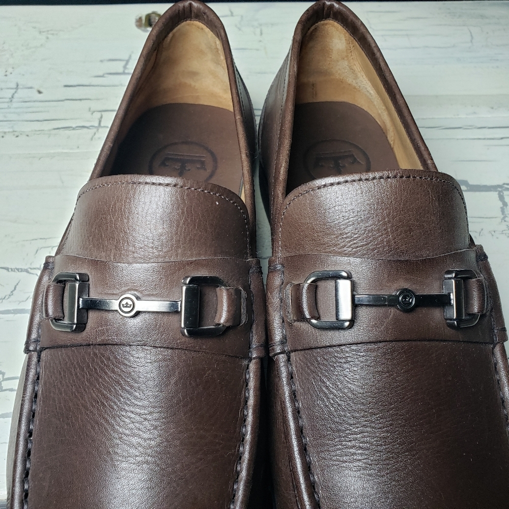 Peter Millar Crown Leather Horse-Bit Loafers (style ME0F51) - Men's size 10 M - Picture 5 of 13